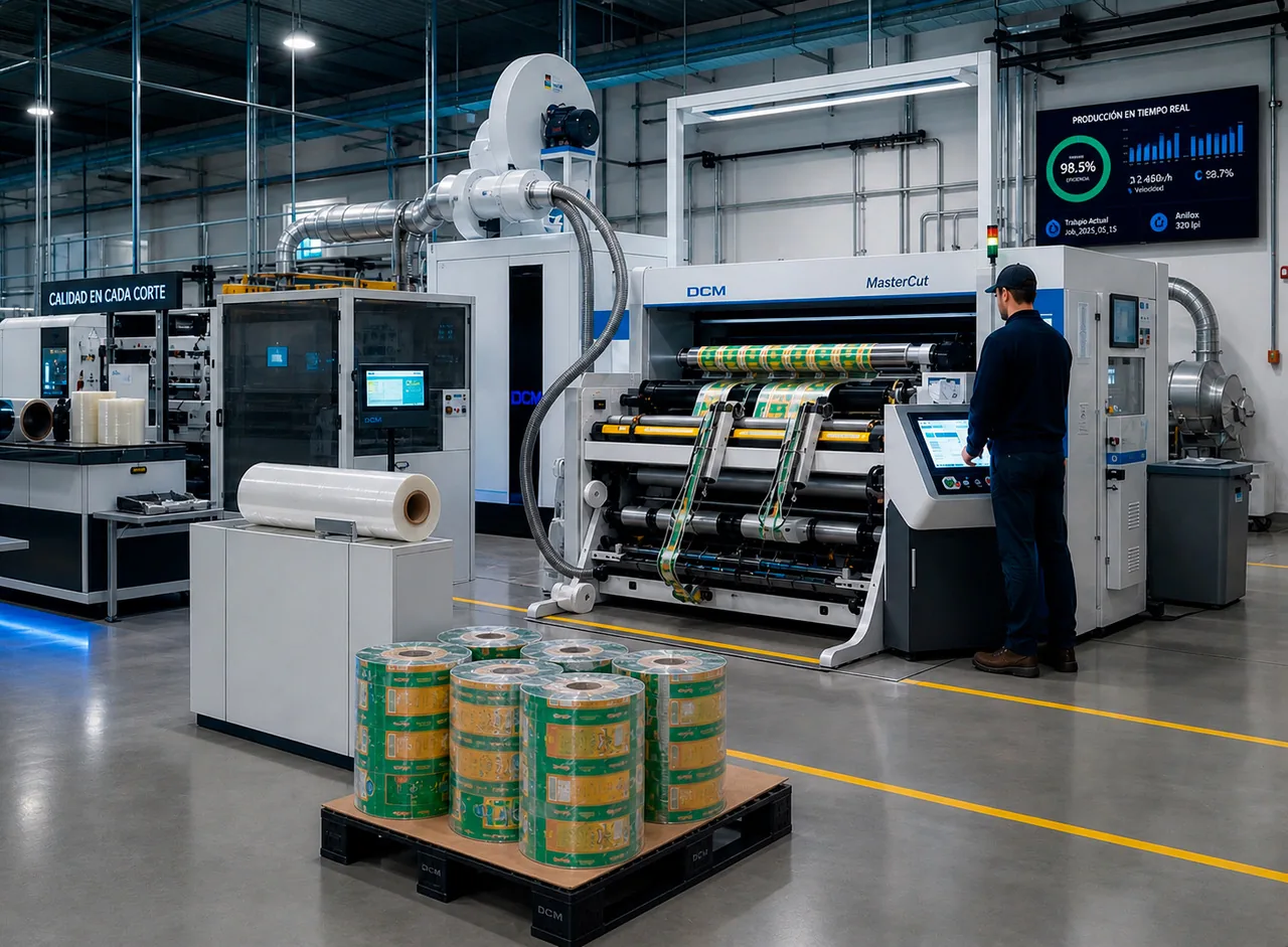 Corte y rebobinado de materiales flexibles para packaging