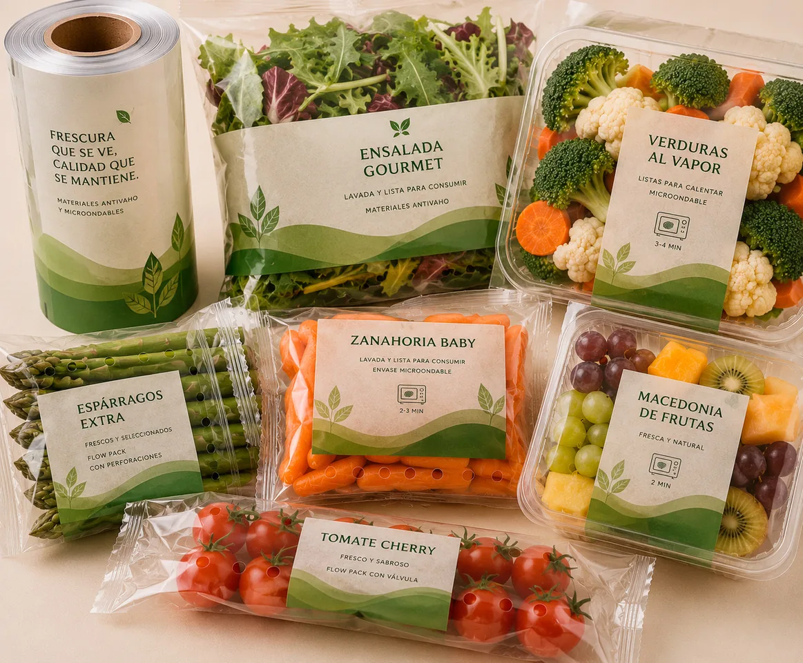 Packaging para verduras, hortalizas y fruta fresca